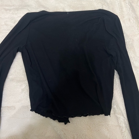 Garage tie-front long sleeve - Picture 5 of 6